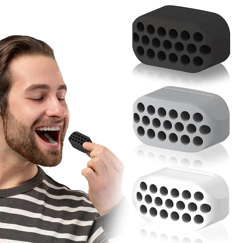 Silicone Jaw Exerciser Set for Men & Women – (6 Pcs) 3 Resistance Levels